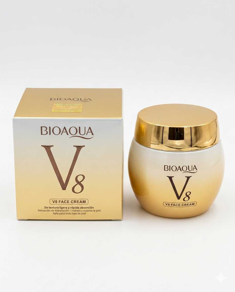 Crema Facial Multivitamínica V8 Bioaqua